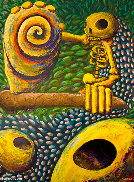 Skeletons & Seashell, by Lurac